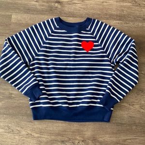 Old Navy Cropped Heart Sweatshirt